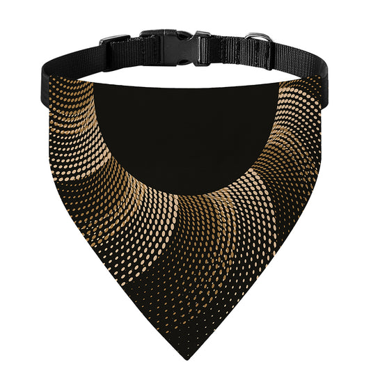 Halftone Dot Sun Print Over The Collar Dog Bandana