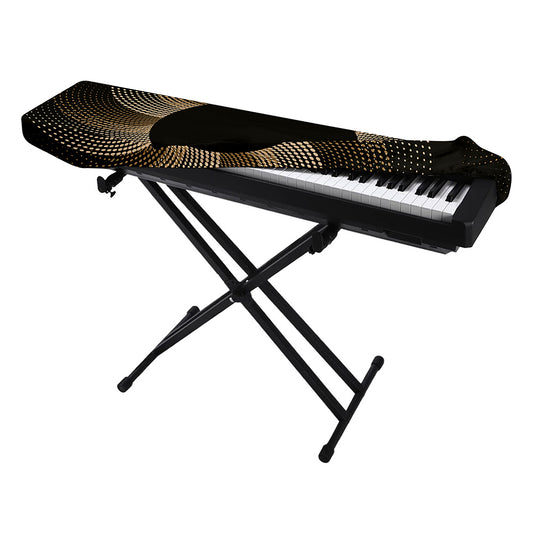 Halftone Dot Sun Print Piano Keyboard Cover