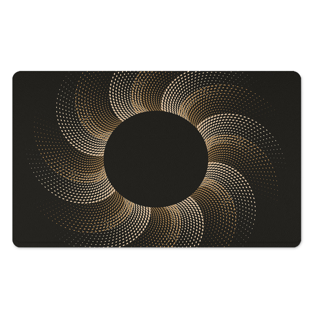 Halftone Dot Sun Print Polyester Doormat