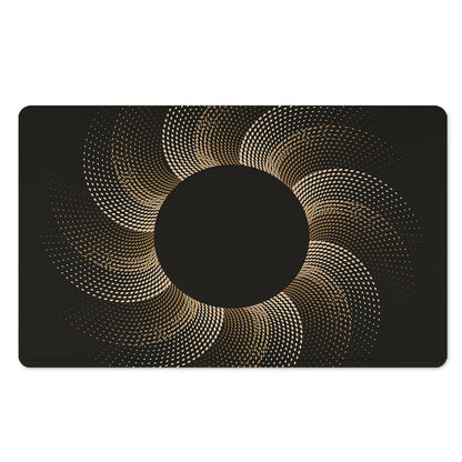 Halftone Dot Sun Print Polyester Doormat