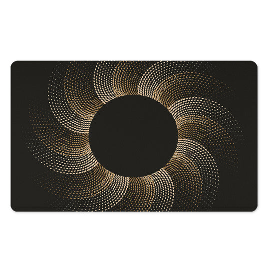 Halftone Dot Sun Print Polyester Doormat