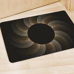 Halftone Dot Sun Print Polyester Doormat