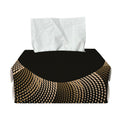 Halftone Dot Sun Print Rectangle Tissue Box Cover