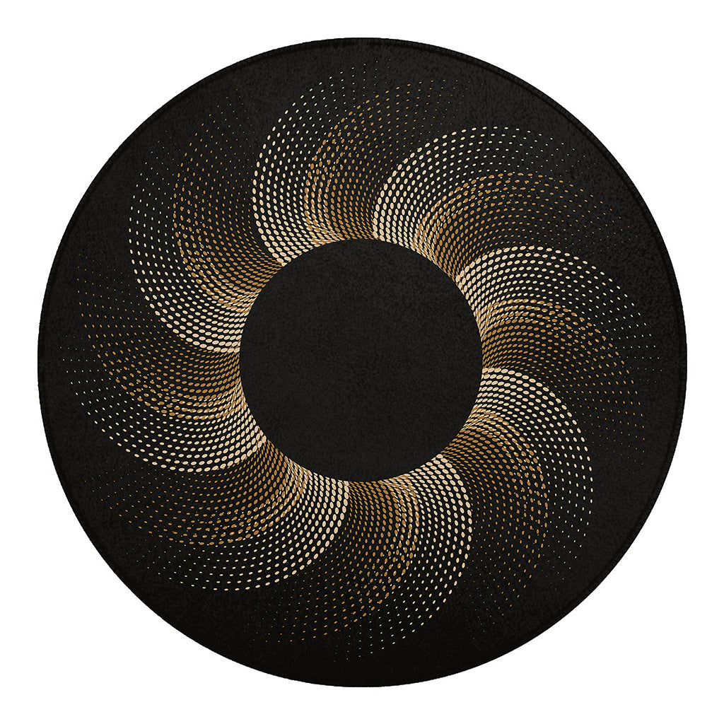 Halftone Dot Sun Print Round Blanket