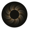 Halftone Dot Sun Print Round Floor Mat