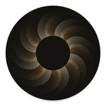 Halftone Dot Sun Print Round Floor Mat