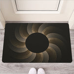 Halftone Dot Sun Print Rubber Doormat