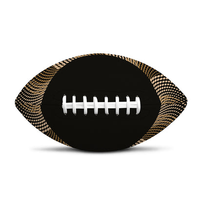 Halftone Dot Sun Print Rugby Ball