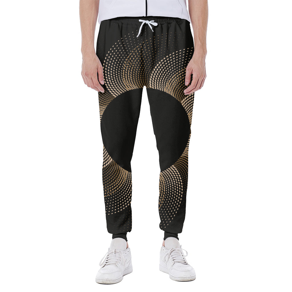 Halftone Dot Sun Print Scuba Joggers
