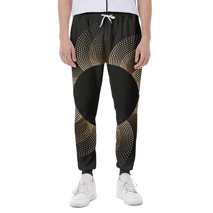 Halftone Dot Sun Print Scuba Joggers