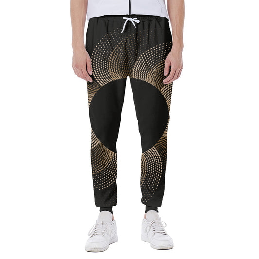 Halftone Dot Sun Print Scuba Joggers