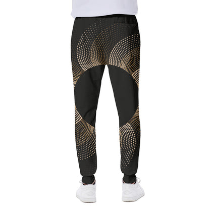 Halftone Dot Sun Print Scuba Joggers