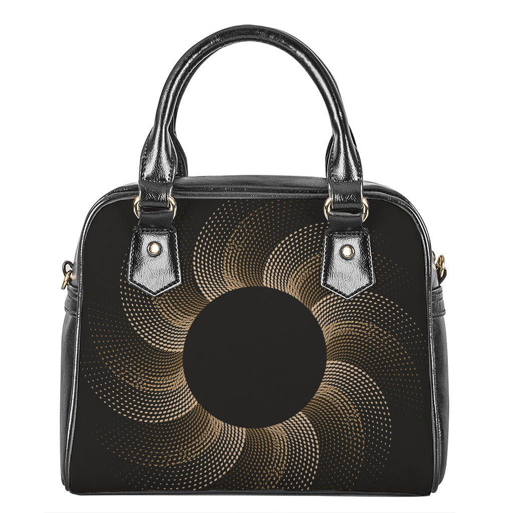 Halftone Dot Sun Print Shoulder Handbag