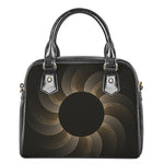 Halftone Dot Sun Print Shoulder Handbag