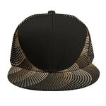 Halftone Dot Sun Print Snapback Cap