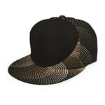 Halftone Dot Sun Print Snapback Cap