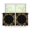 Halftone Dot Sun Print Tier Curtains