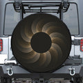 Halftone Dot Sun Print Tire Cover