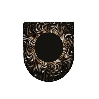 Halftone Dot Sun Print Toilet Lid Cover