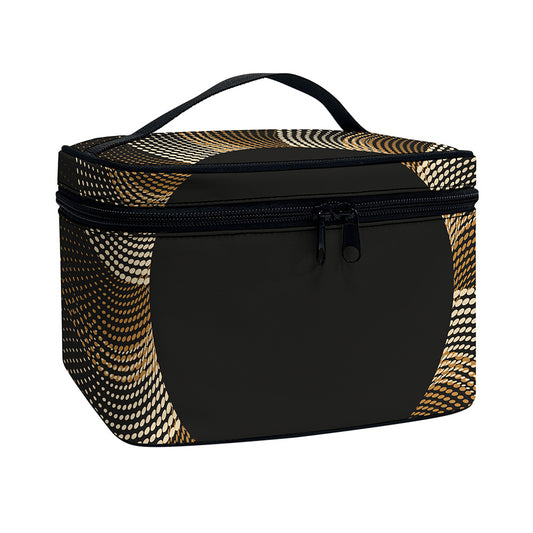 Halftone Dot Sun Print Travel Makeup Bag