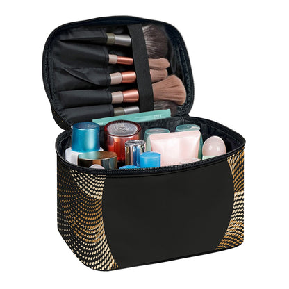 Halftone Dot Sun Print Travel Makeup Bag