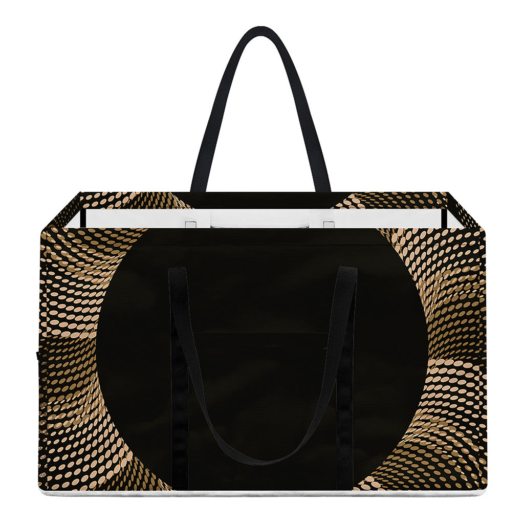 Halftone Dot Sun Print Utility Tote Bag