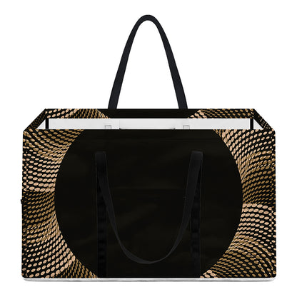 Halftone Dot Sun Print Utility Tote Bag