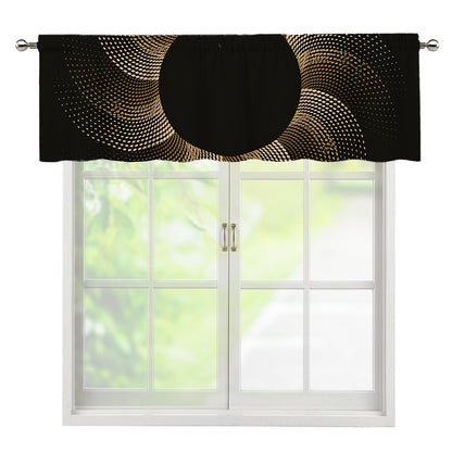 Halftone Dot Sun Print Window Valance