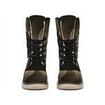 Halftone Dot Sun Print Winter Boots