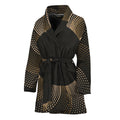 Halftone Dot Sun Print Women's Bathrobe