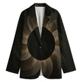 Halftone Dot Sun Print Women's Blazer