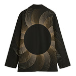 Halftone Dot Sun Print Women's Blazer