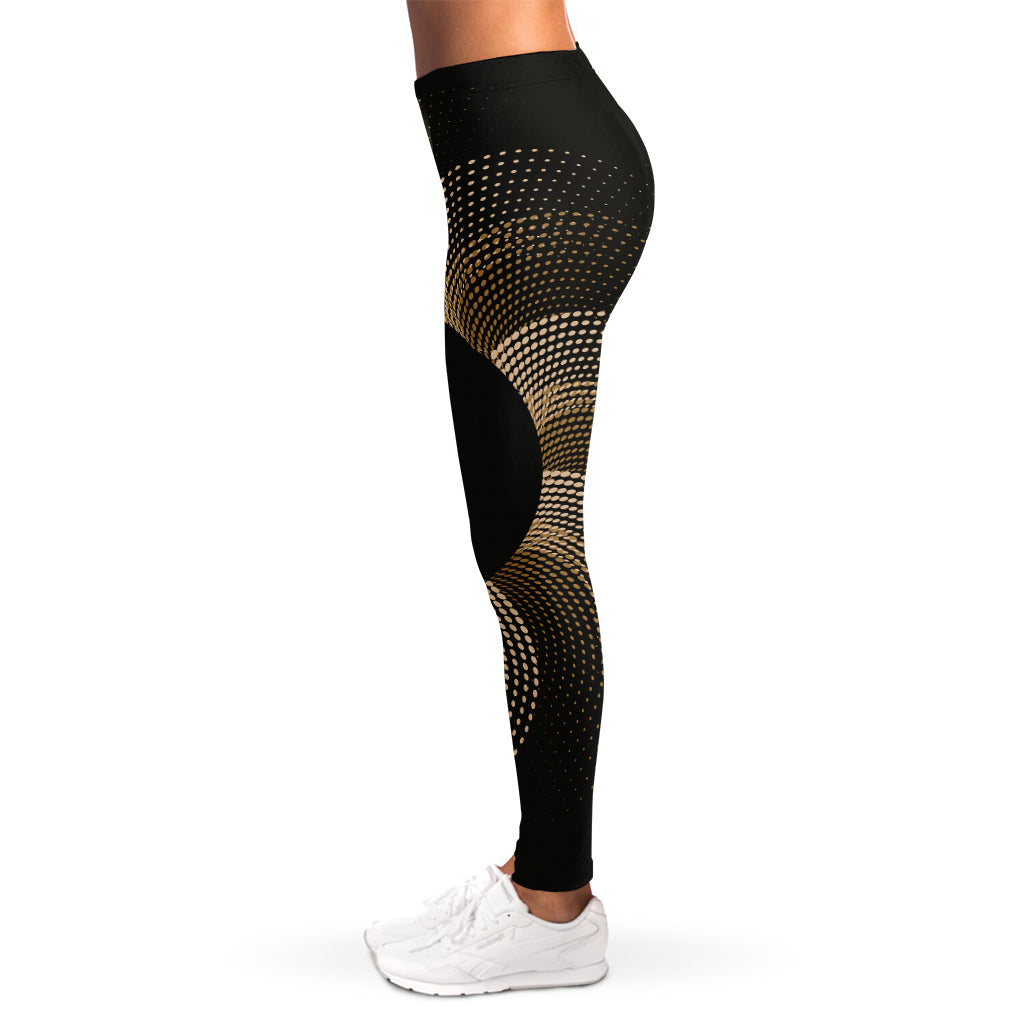 Halftone Dot Sun Print Women's Leggings