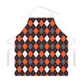 Halloween Argyle Pattern Print Adjustable Apron