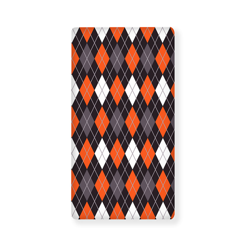 Halloween Argyle Pattern Print Baby Crib Sheet