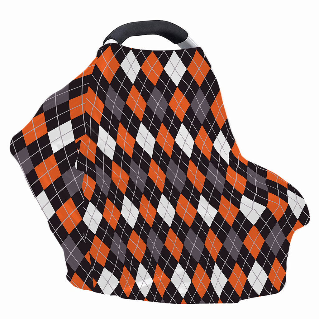 Halloween Argyle Pattern Print Baby Seat Cover