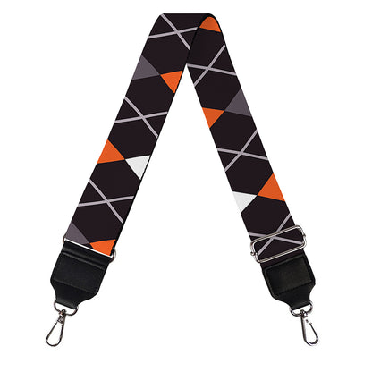 Halloween Argyle Pattern Print Bag Strap