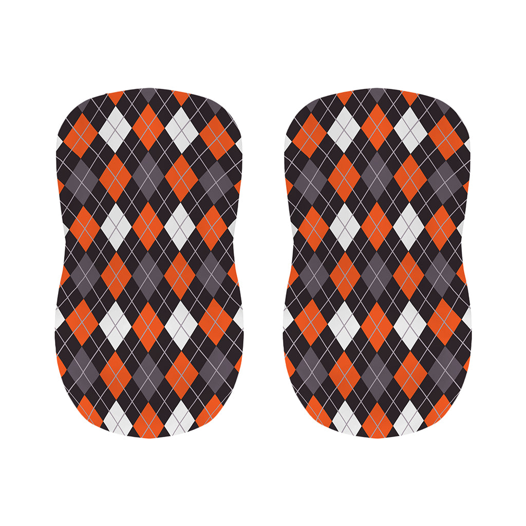 Halloween Argyle Pattern Print Bar Stool Covers