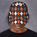 Halloween Argyle Pattern Print Baseball Cap