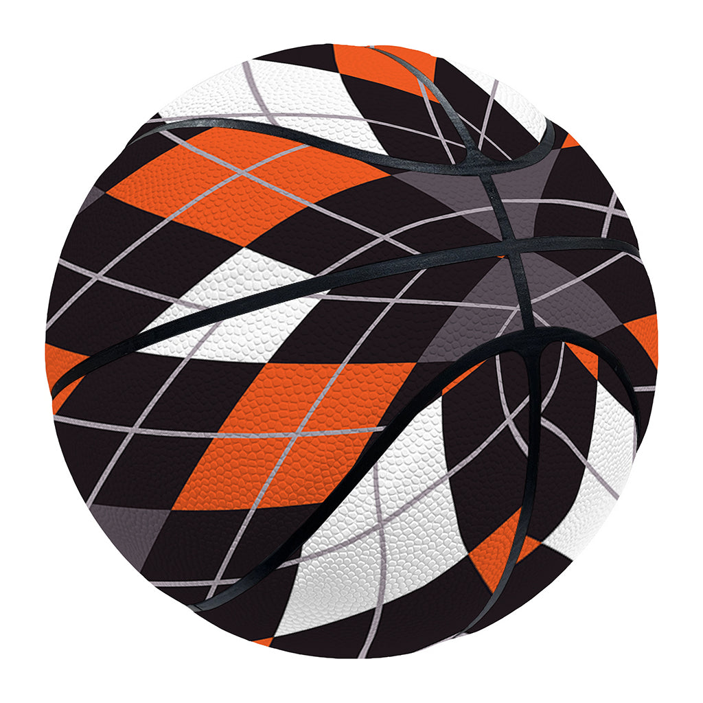 Halloween Argyle Pattern Print Basketball