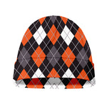 Halloween Argyle Pattern Print Beanie