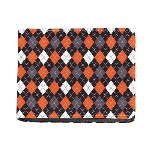 Halloween Argyle Pattern Print Bifold Wallet