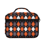 Halloween Argyle Pattern Print Briefcase Bible Bag