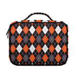 Halloween Argyle Pattern Print Briefcase Bible Bag