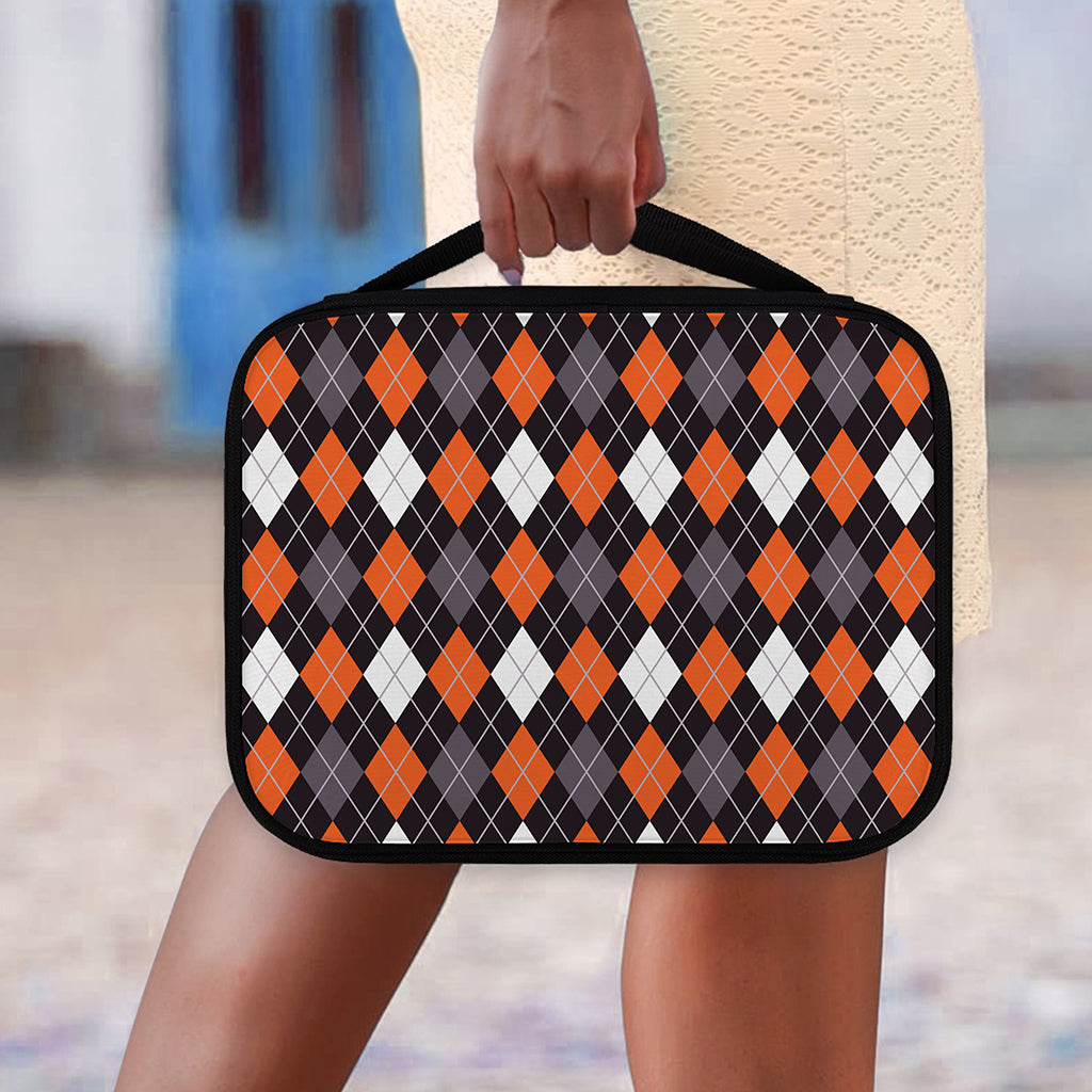 Halloween Argyle Pattern Print Classic Bible Case