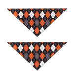 Halloween Argyle Pattern Print Dog Bandana
