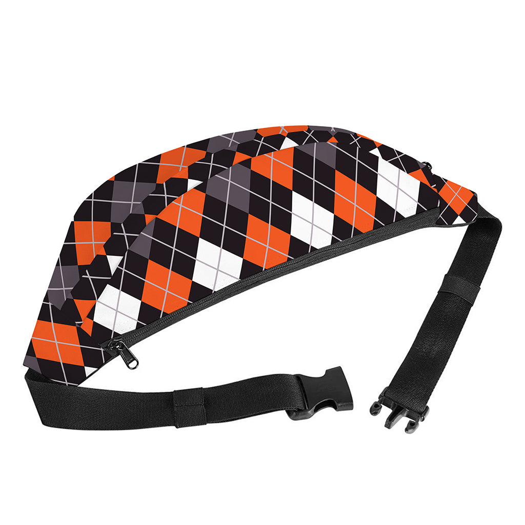 Halloween Argyle Pattern Print Fanny Pack