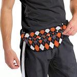 Halloween Argyle Pattern Print Fanny Pack