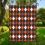 Halloween Argyle Pattern Print Garden Flag