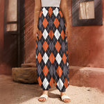 Halloween Argyle Pattern Print Harem Pants
